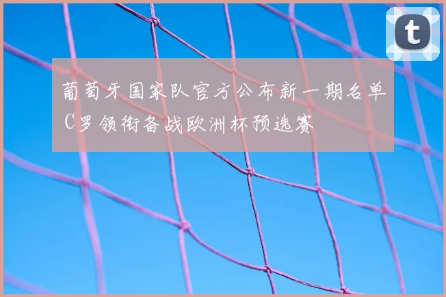 葡萄牙国家队官方公布新一期名单 C罗领衔备战欧洲杯预选赛